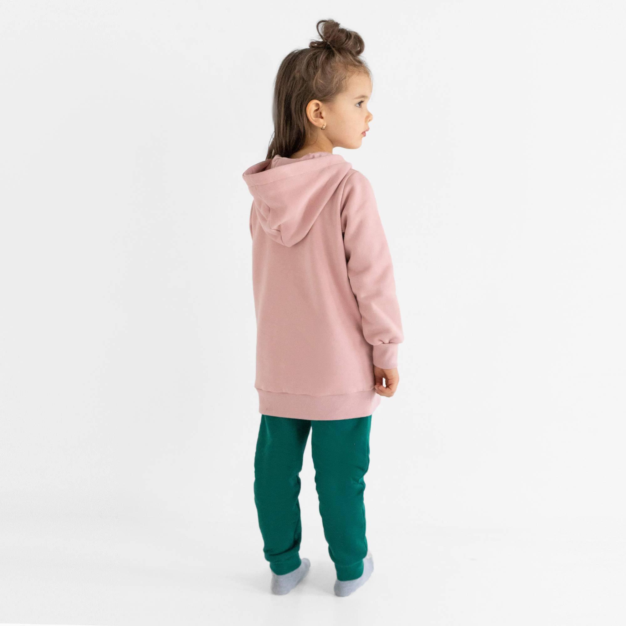 Bottle-green fleece-lined joggers kids