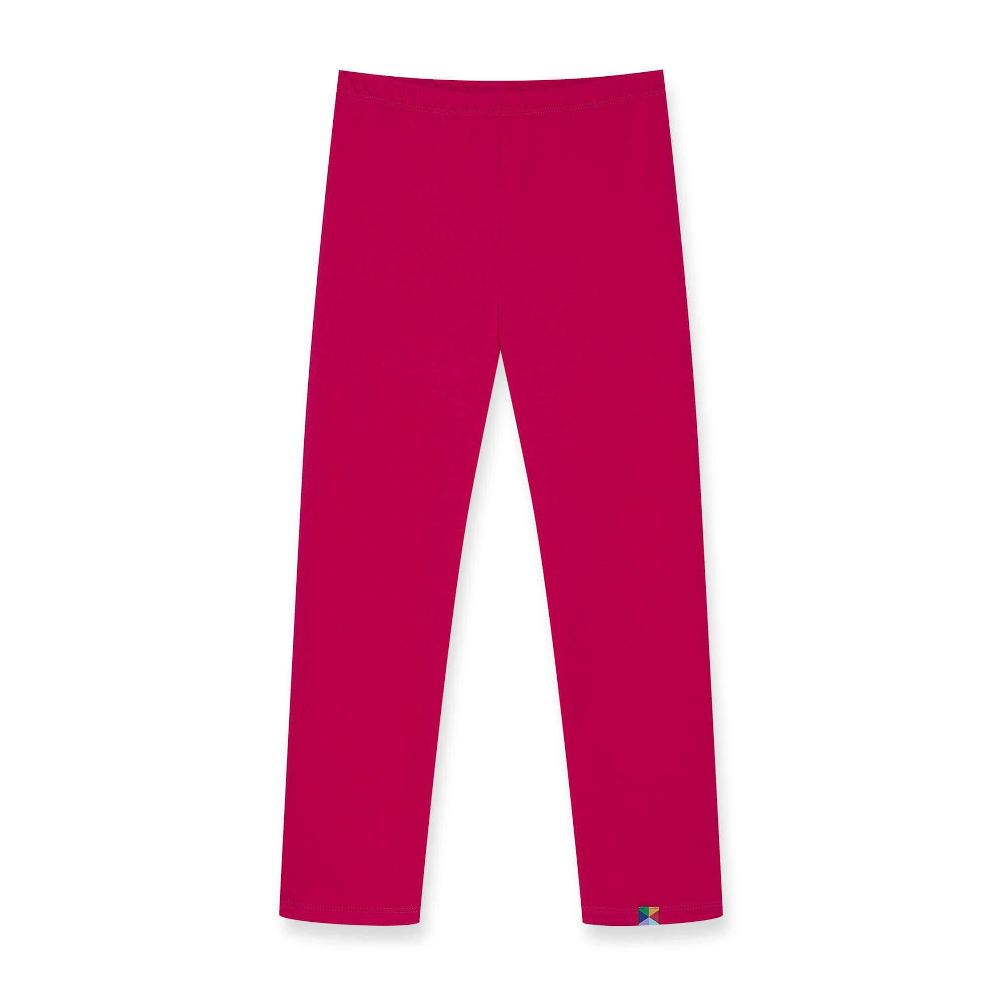 Pink fleece-lined leggings