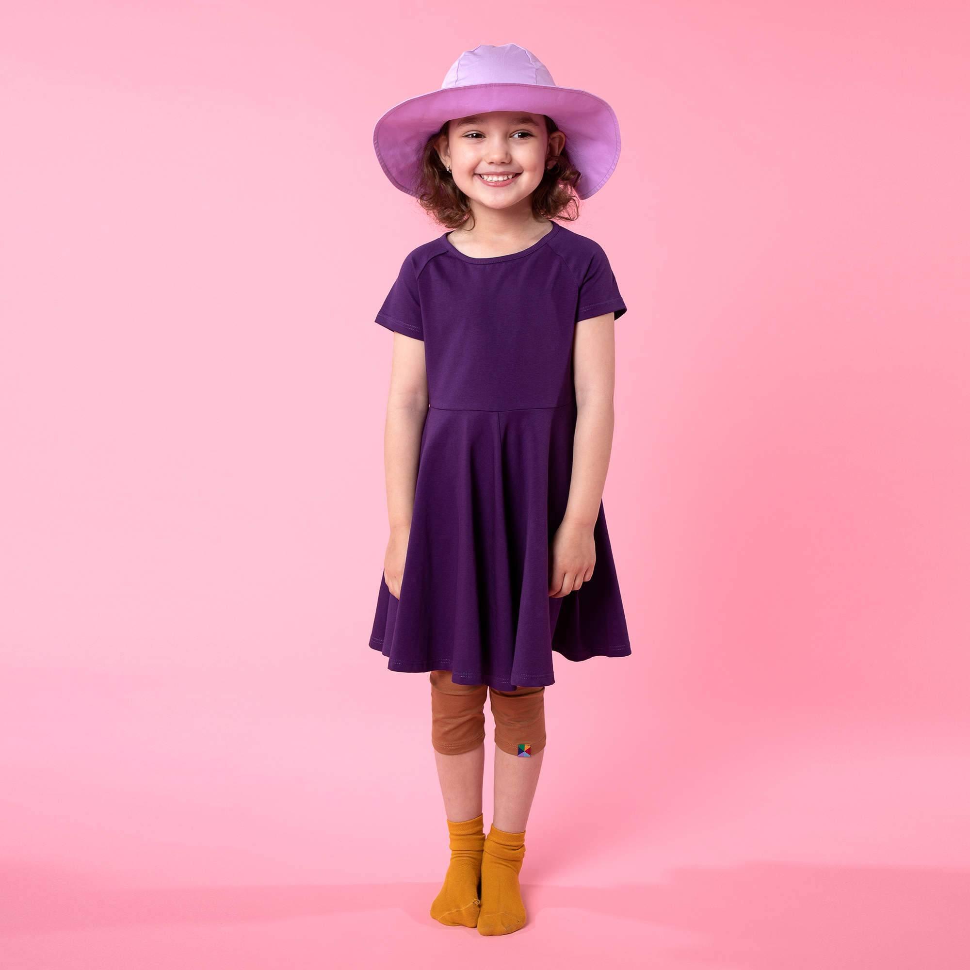 Violet short sleeve dress