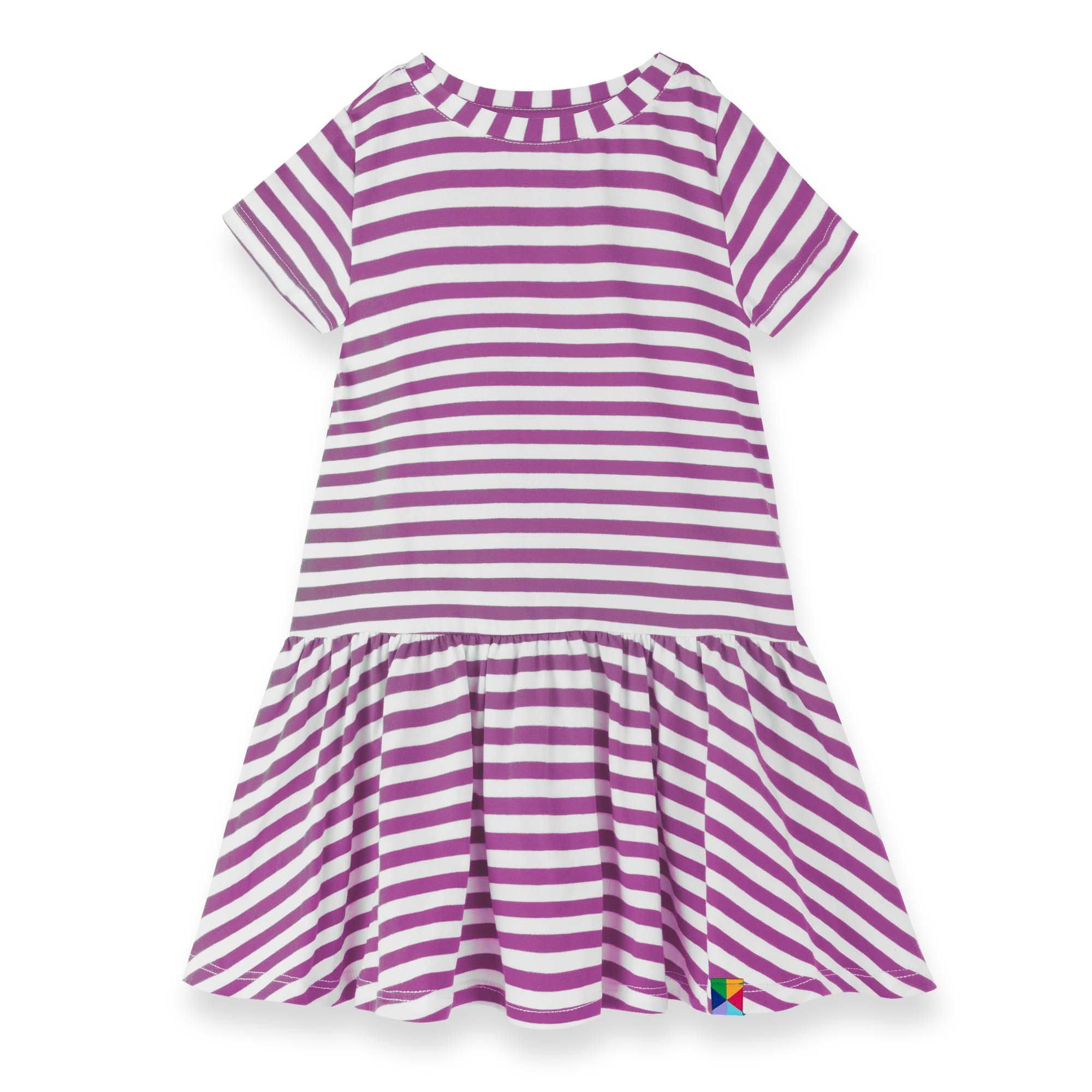 Violet stripes frill dress