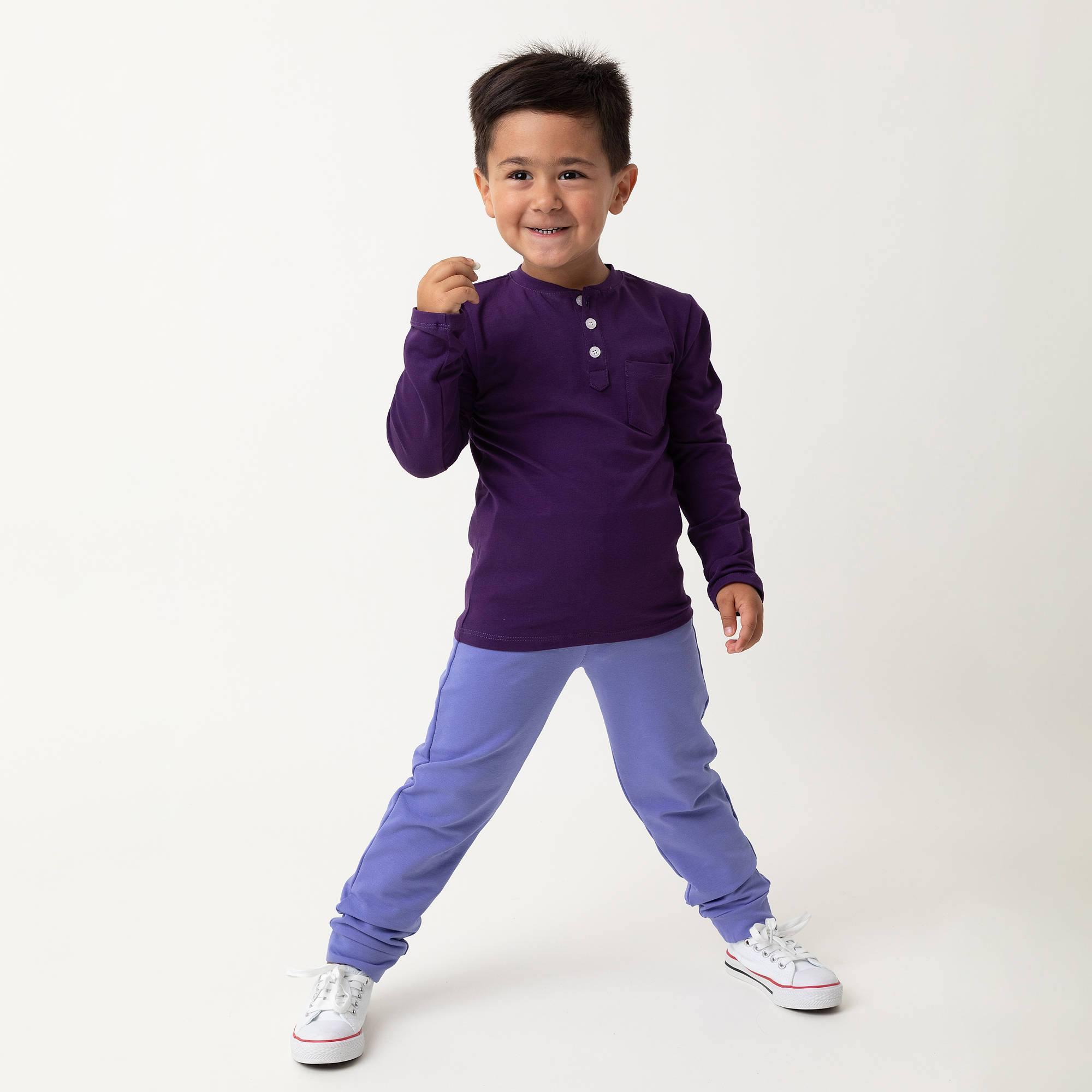 Violet henley longsleeve shirt