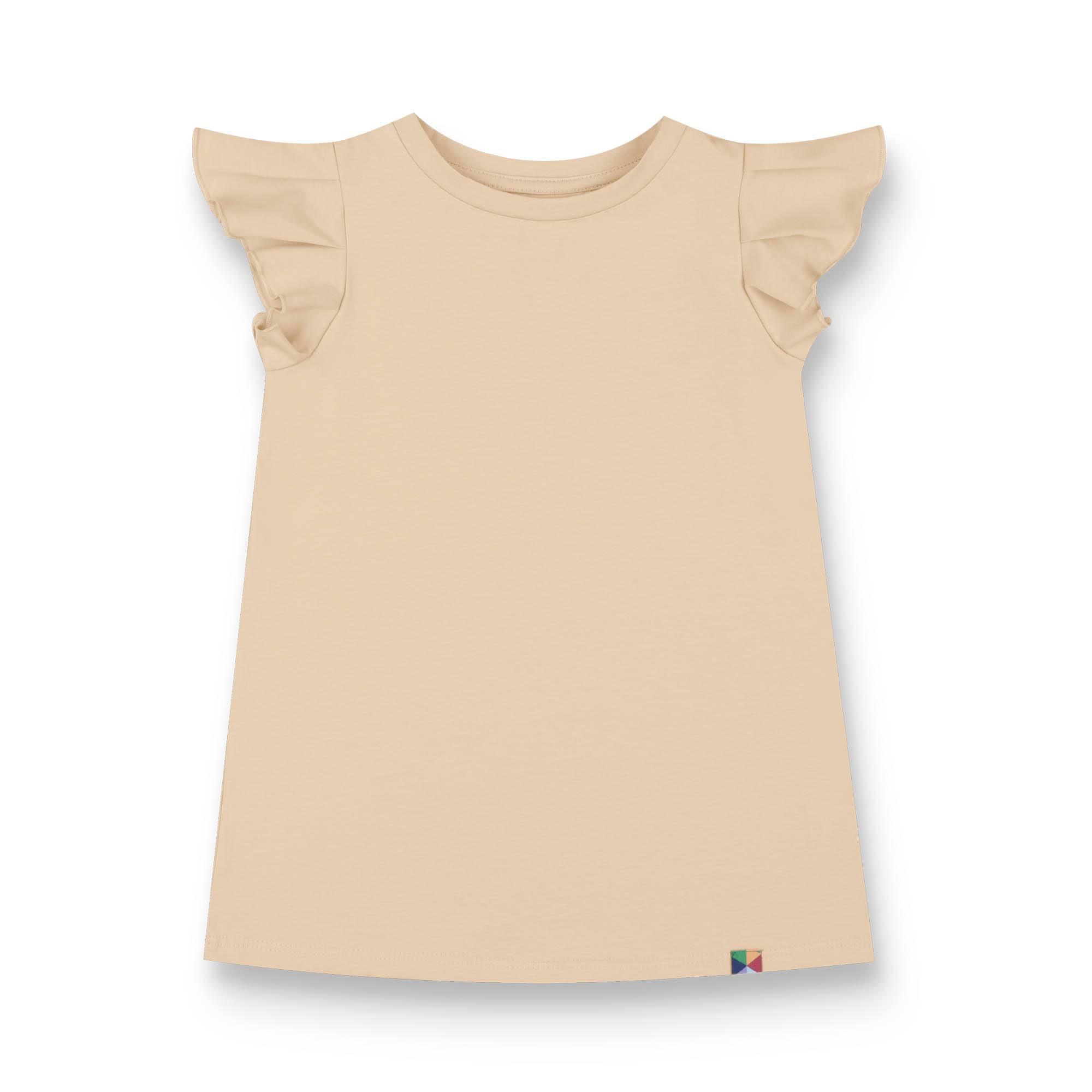 Beige short butterfly sleeve tunic Baby