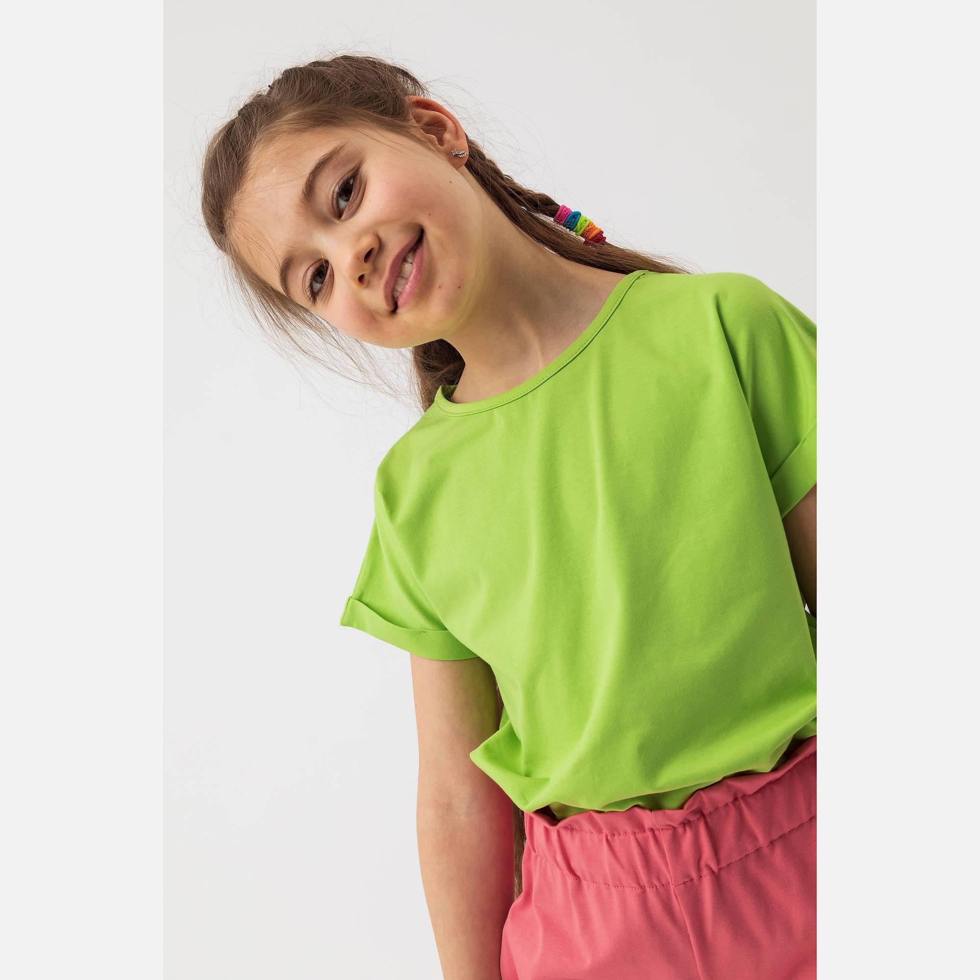 Lime green crew neck shirt