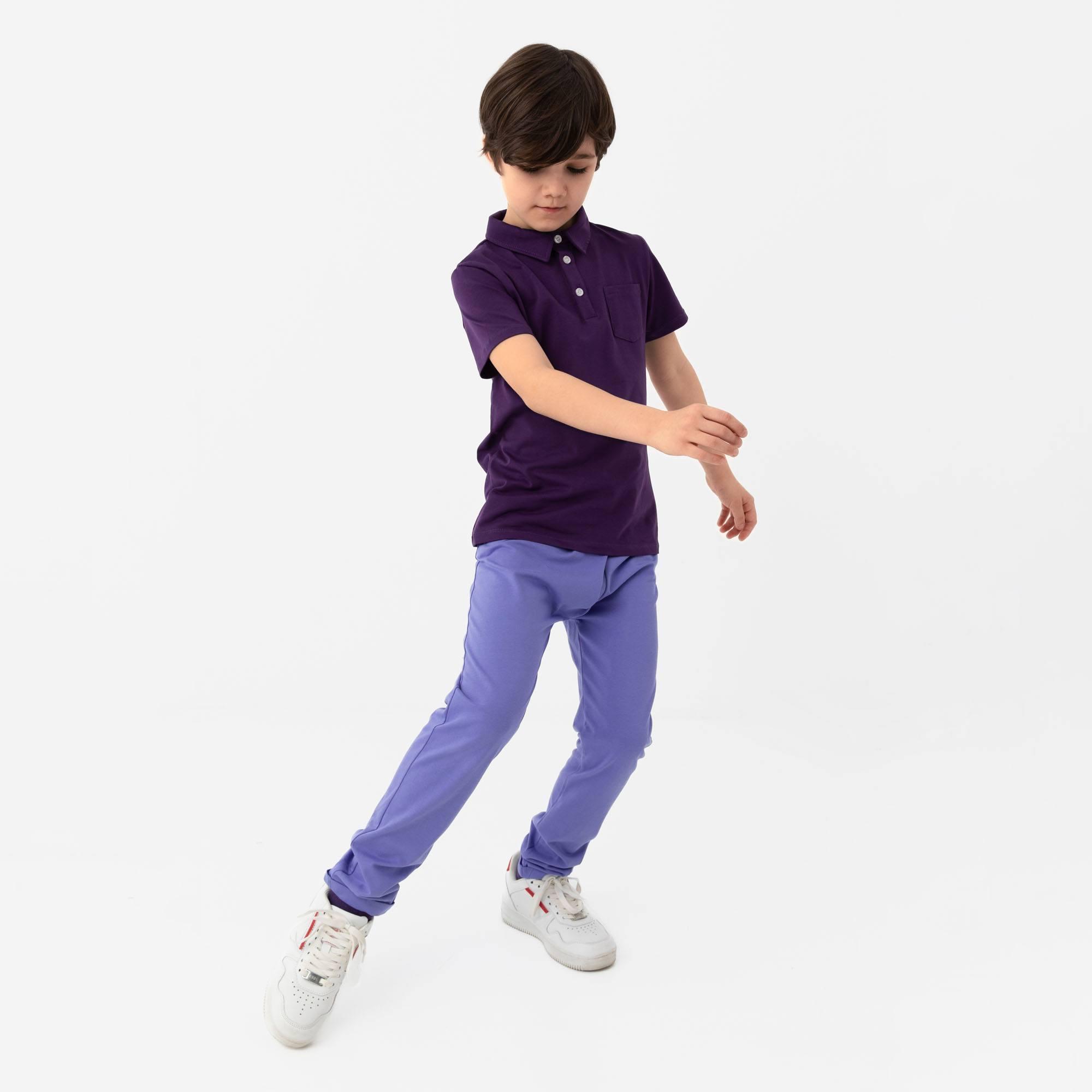 Violet polo T-shirt