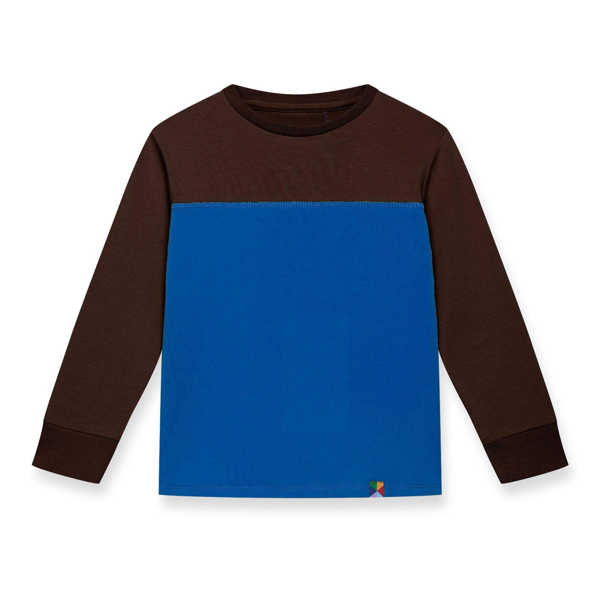 Brown - blue two-colour shirt