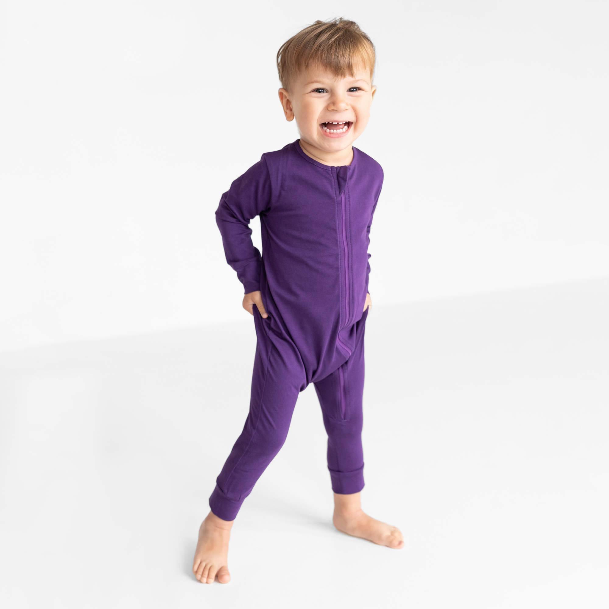 Violet romper suit