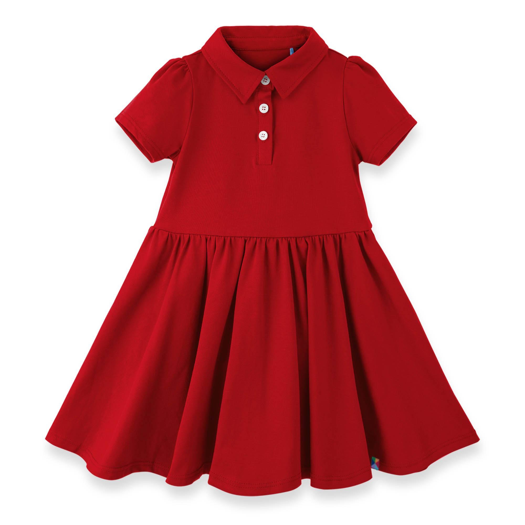 Red polo dress