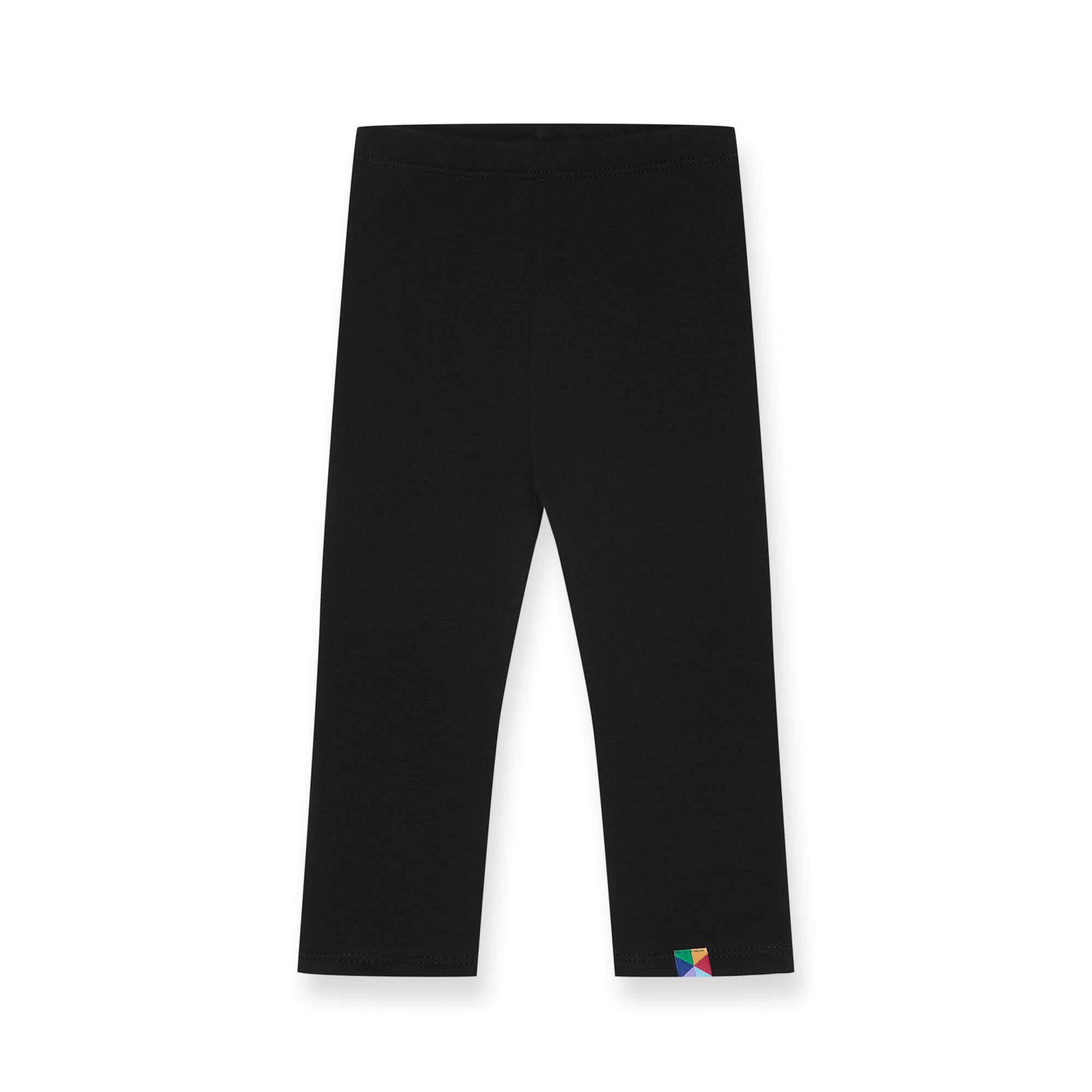 Black fleece-lined leggings Baby