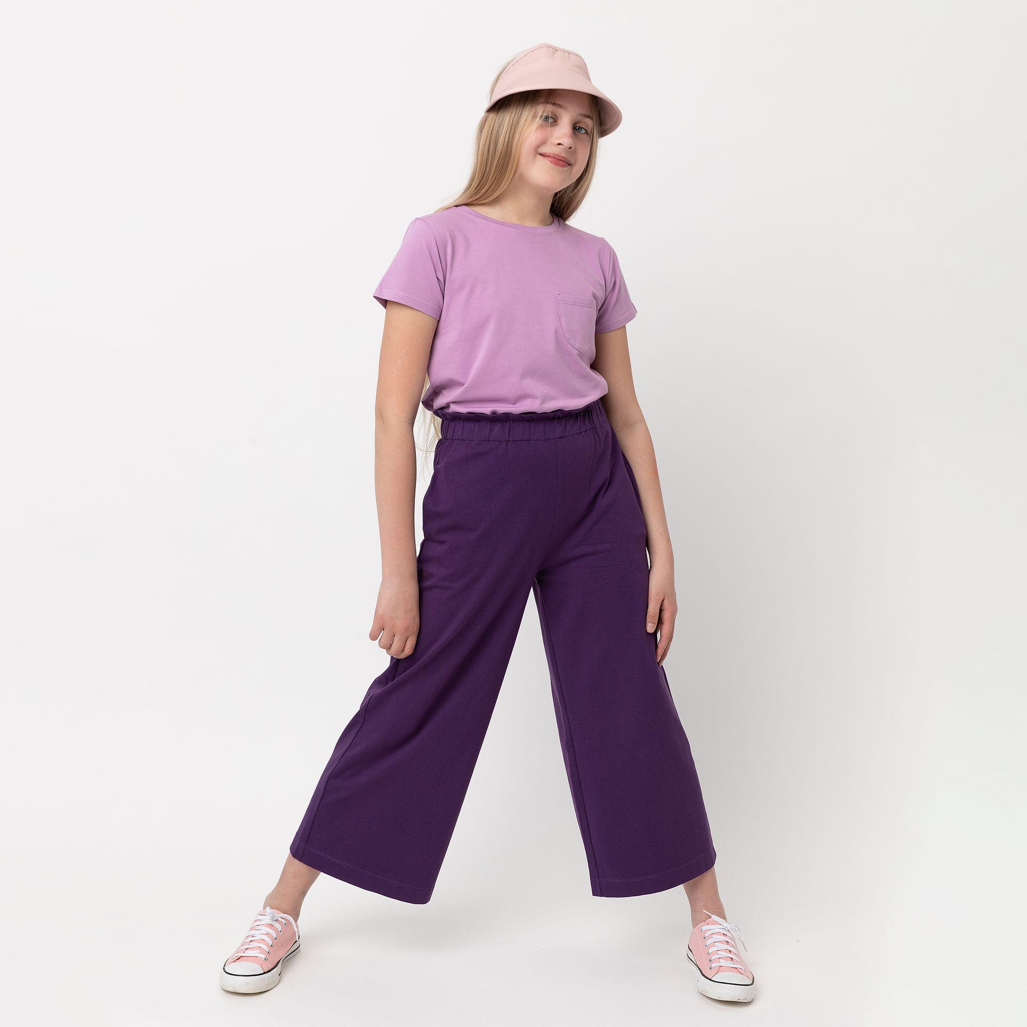 Light purple T-shirt with a pocket Junior