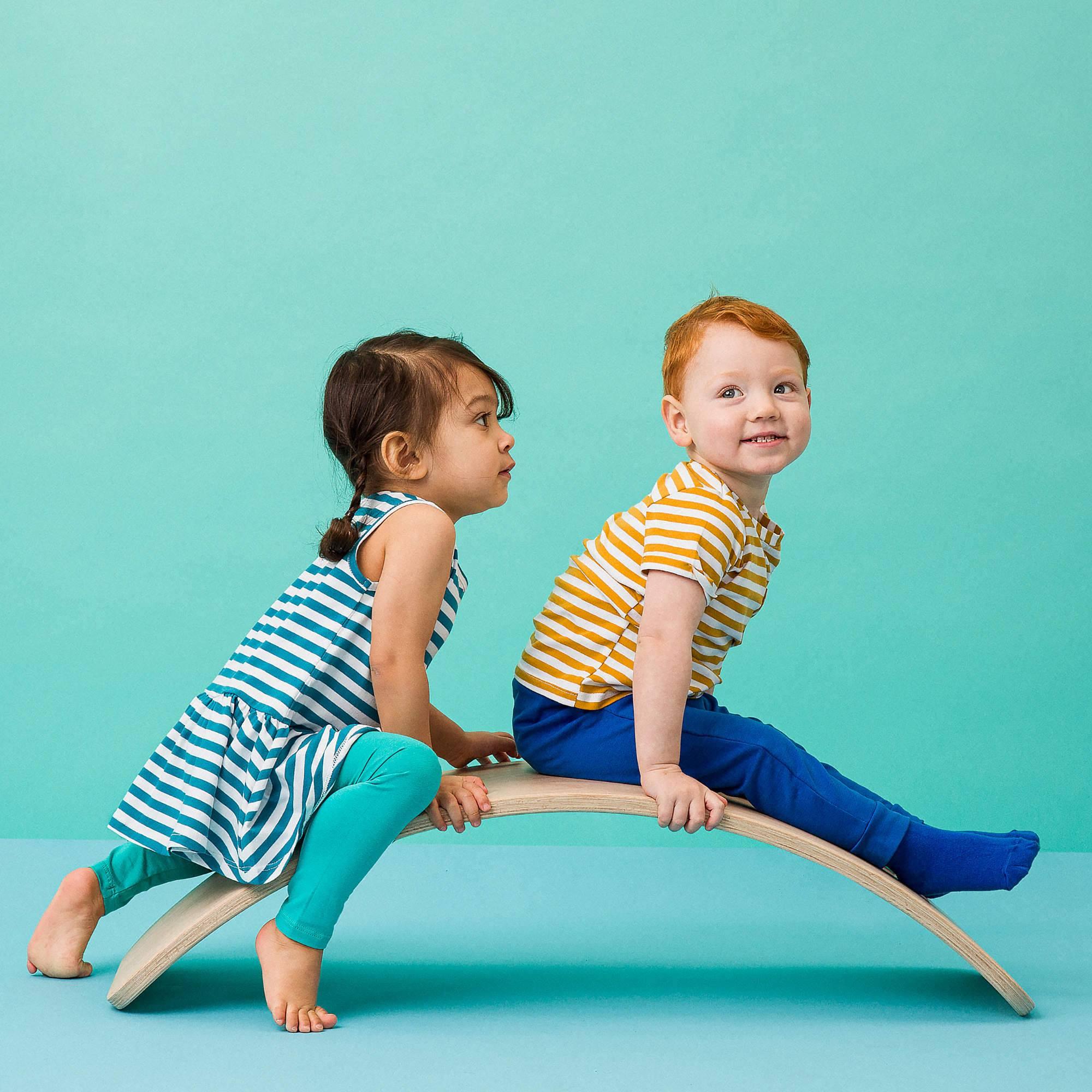 Mustard stripes T-shirt Baby