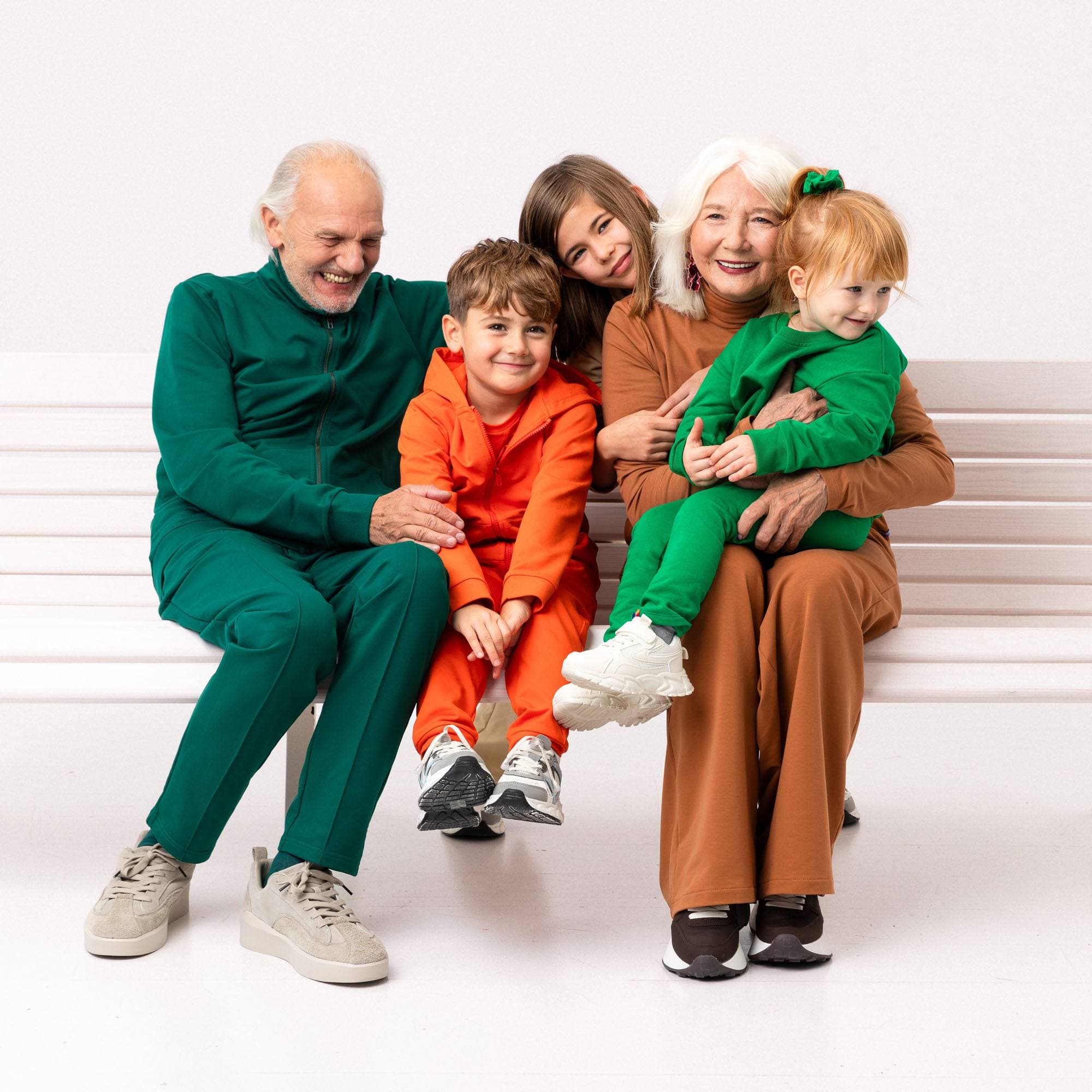 Green fleece-lined leggings