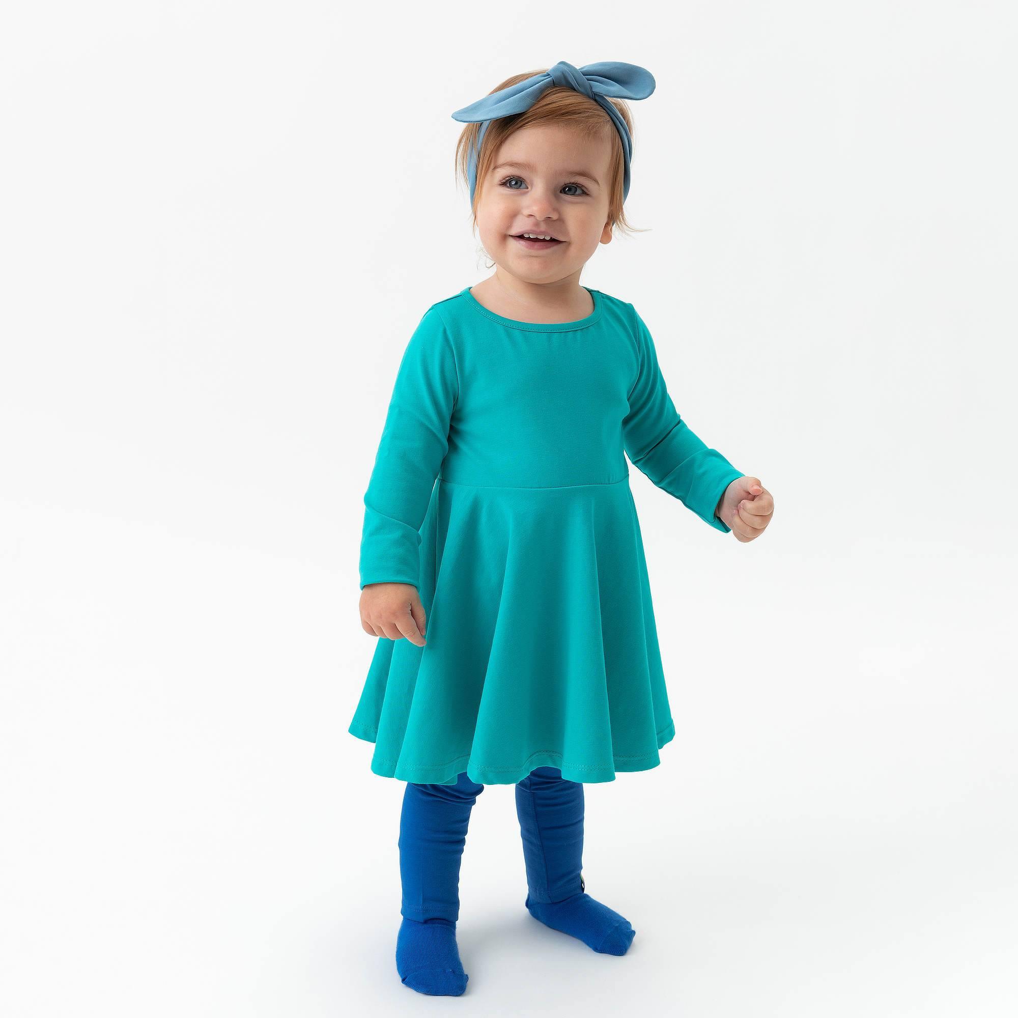 Turquoise long sleeve dress Baby