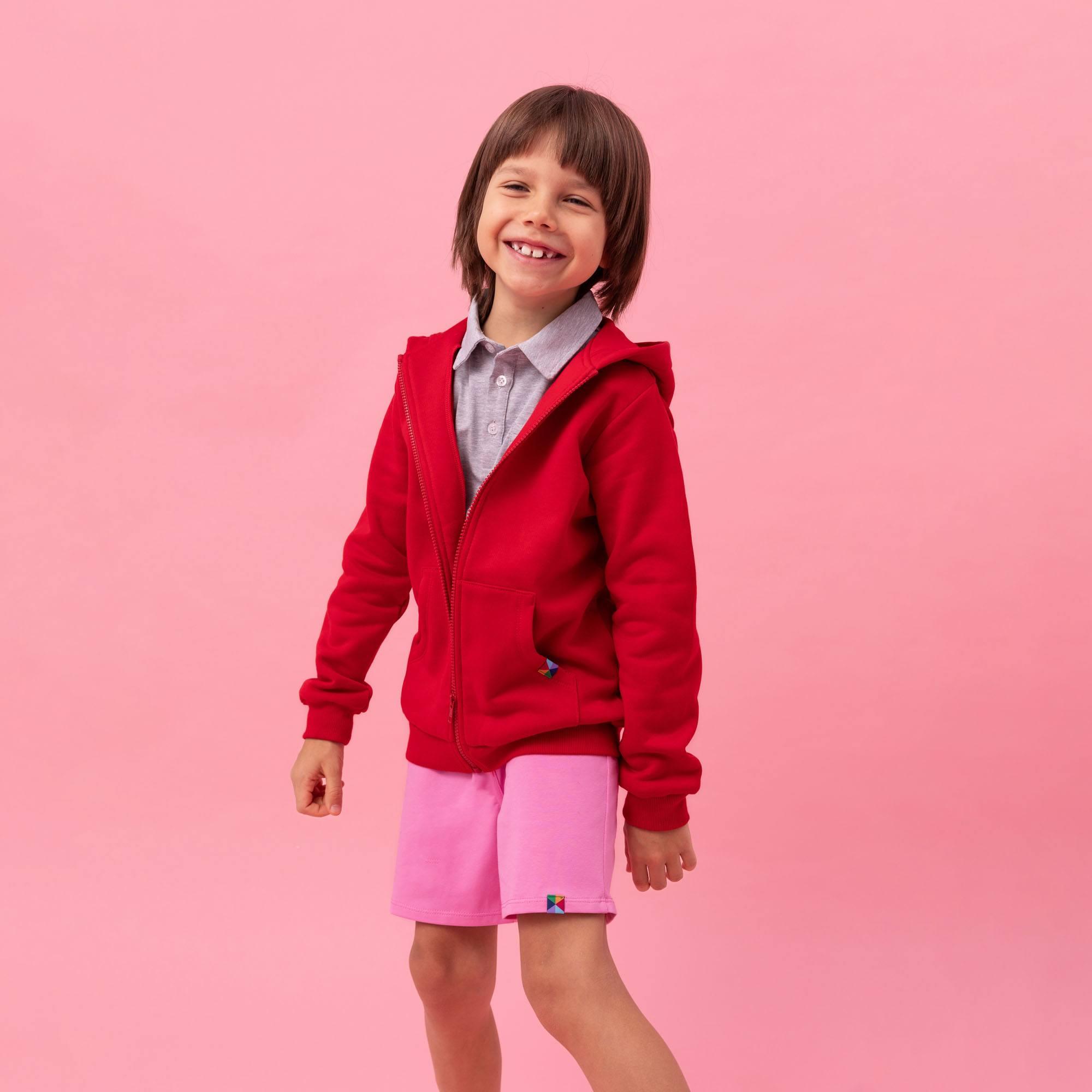 Pastel pink sweat shorts