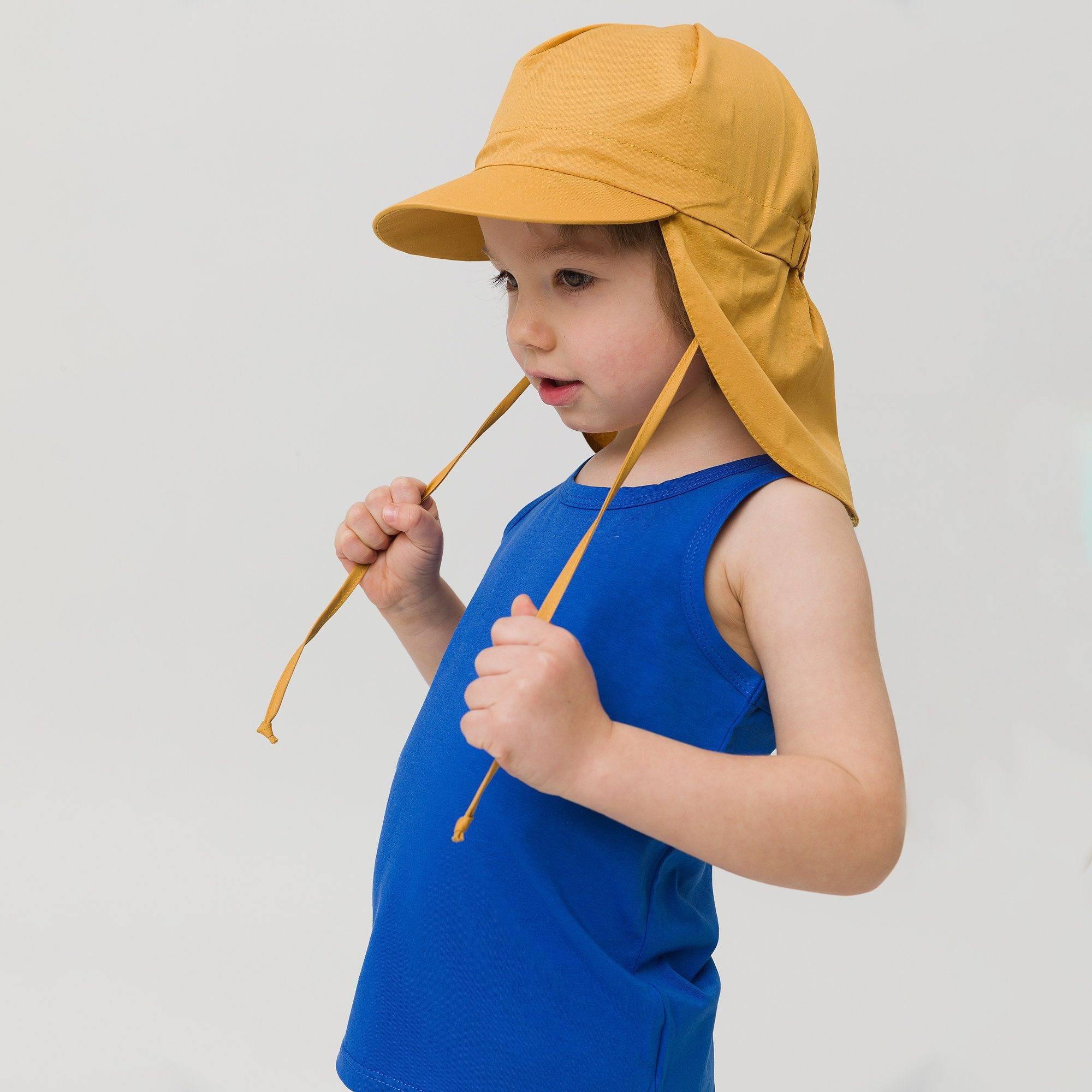 Mustard brimmed cap 2-5 y