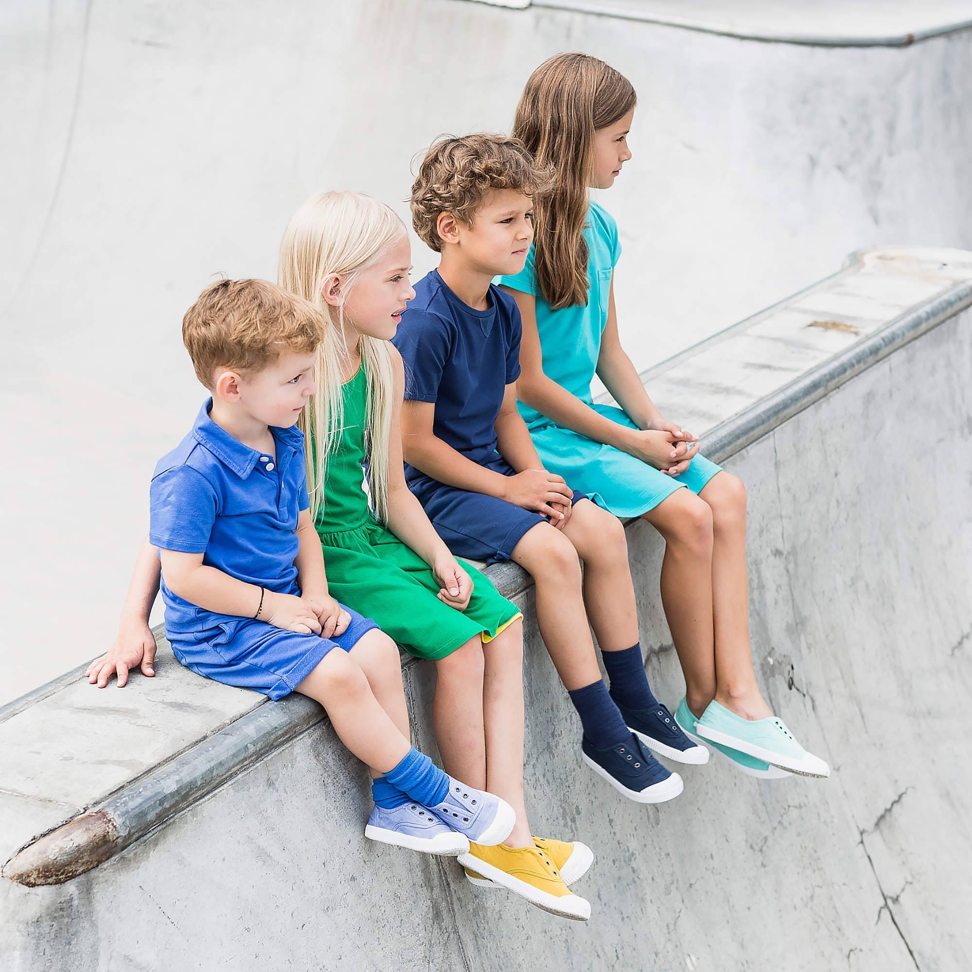 Blue polo T-shirt