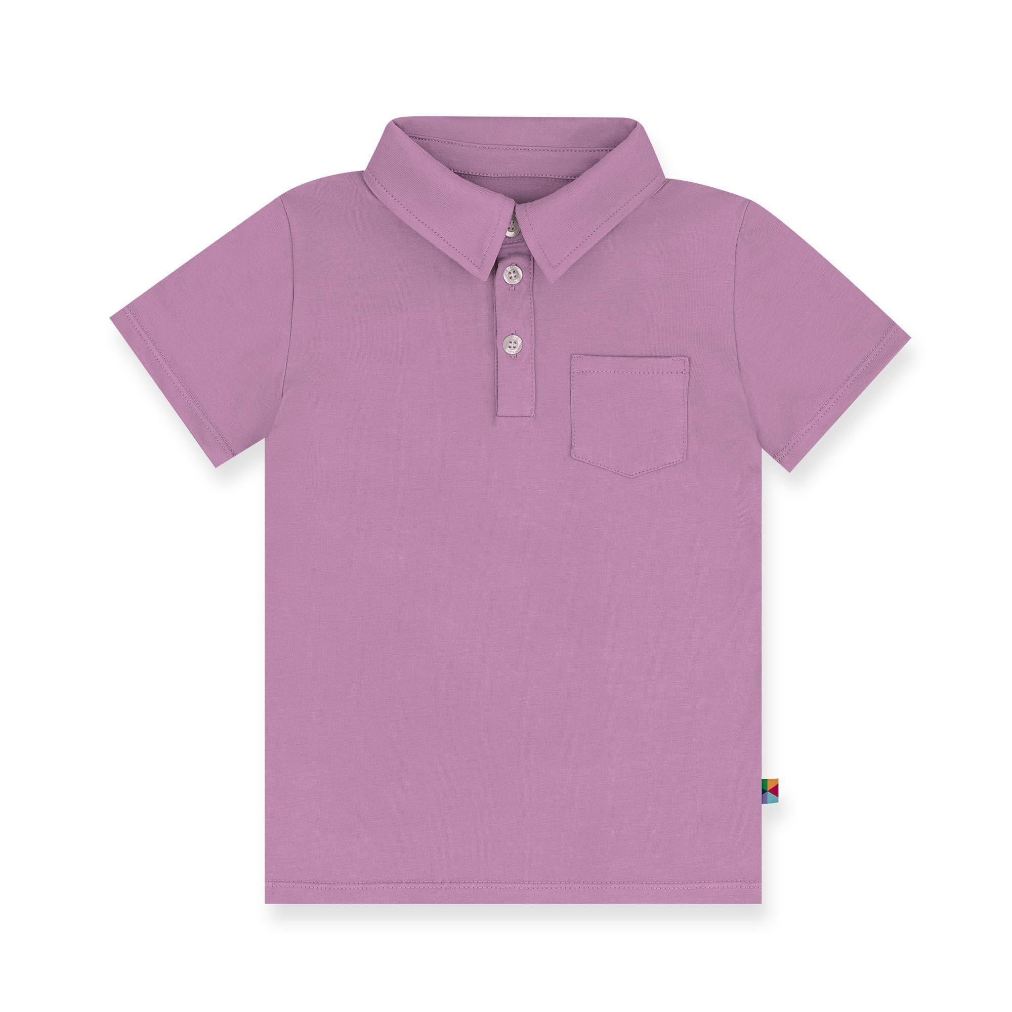 Light purple polo T-shirt