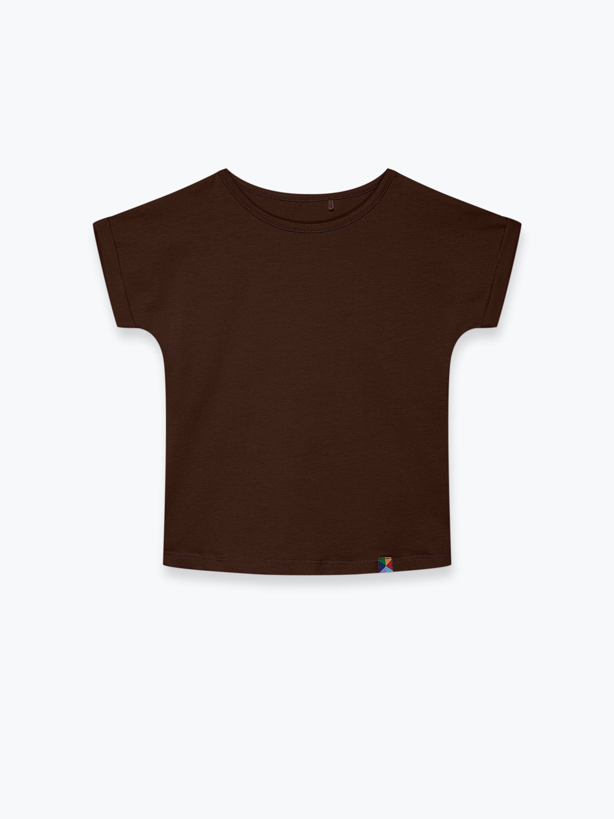 Brown crew neck shirt