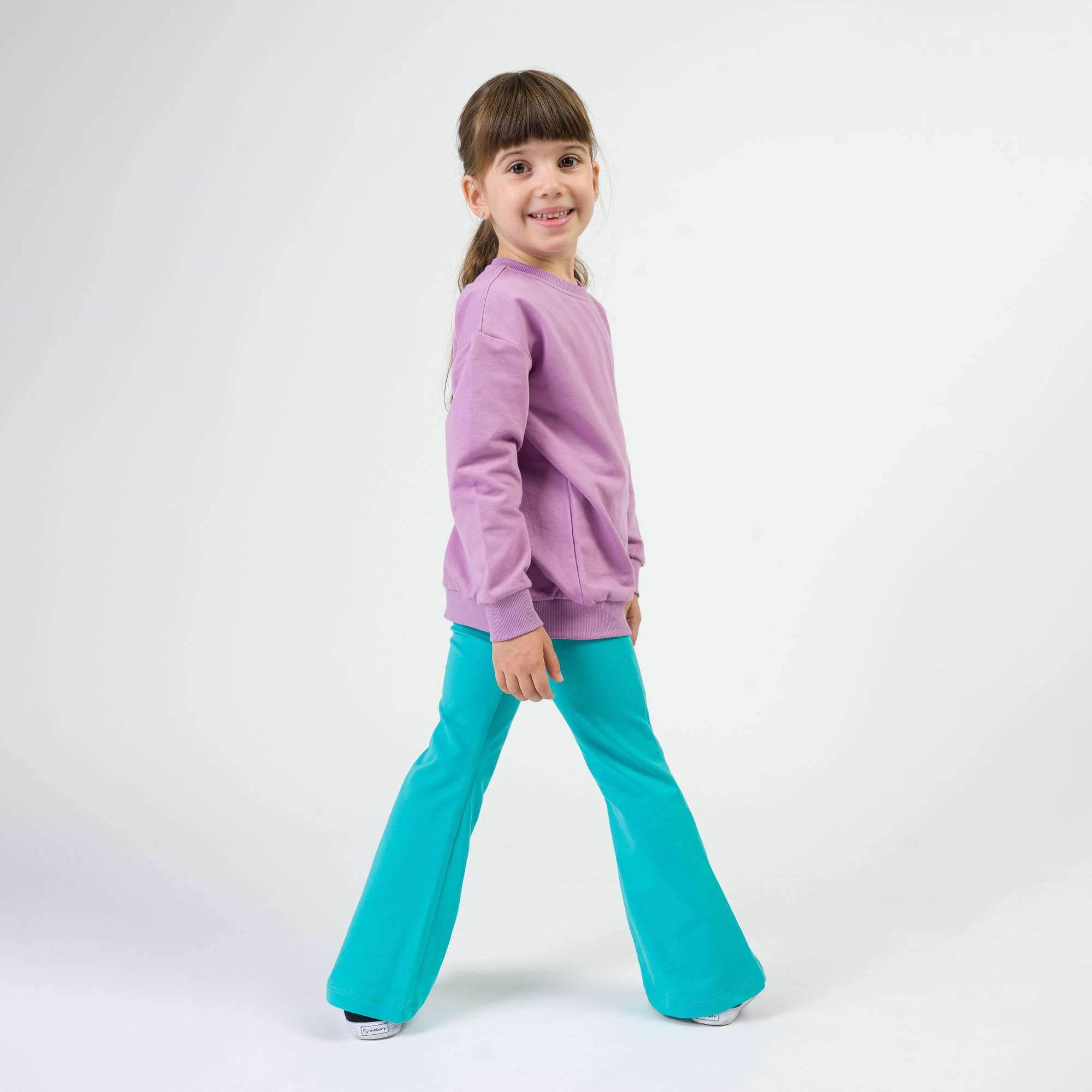 Turquoise flared pants