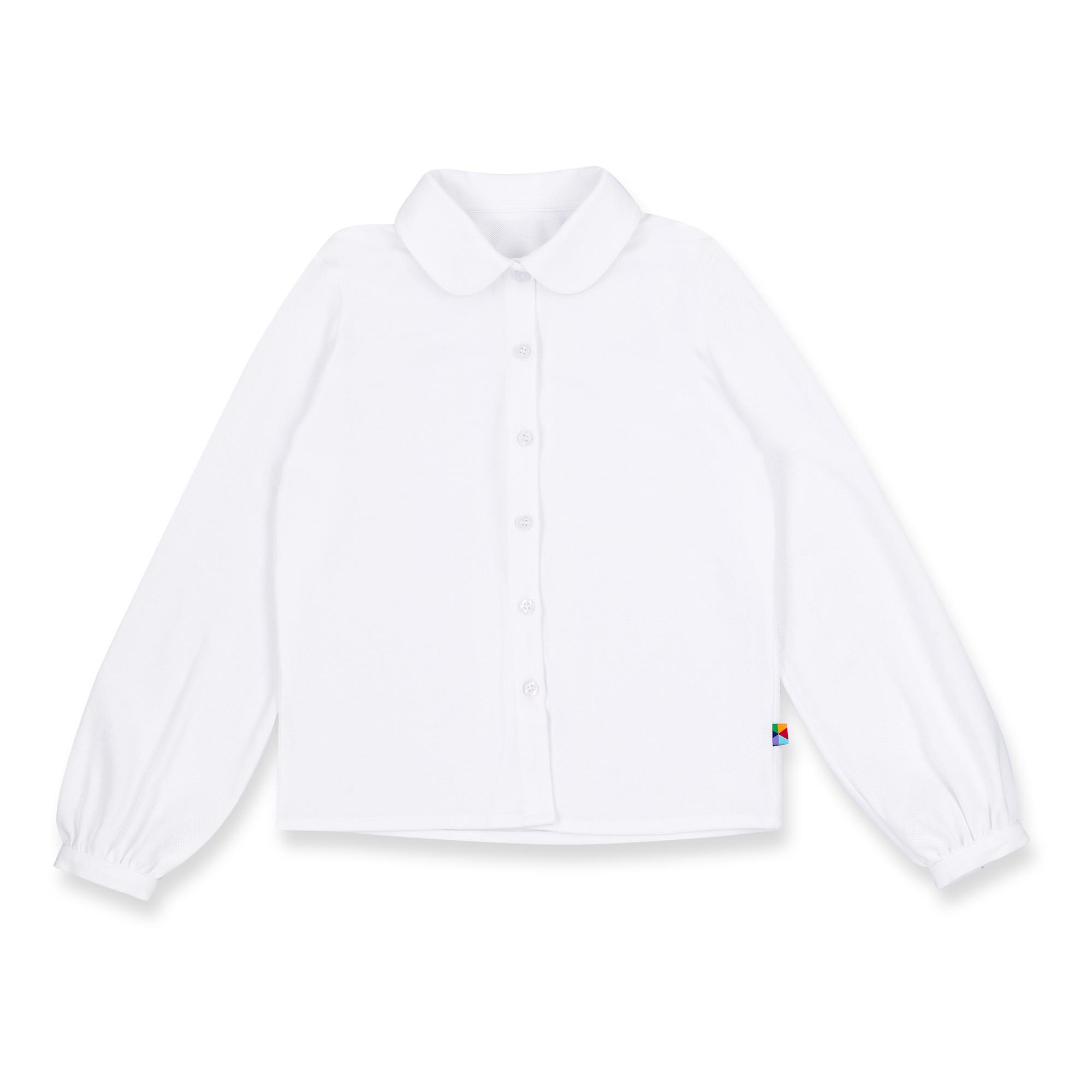 White shirt with a round collar Junior