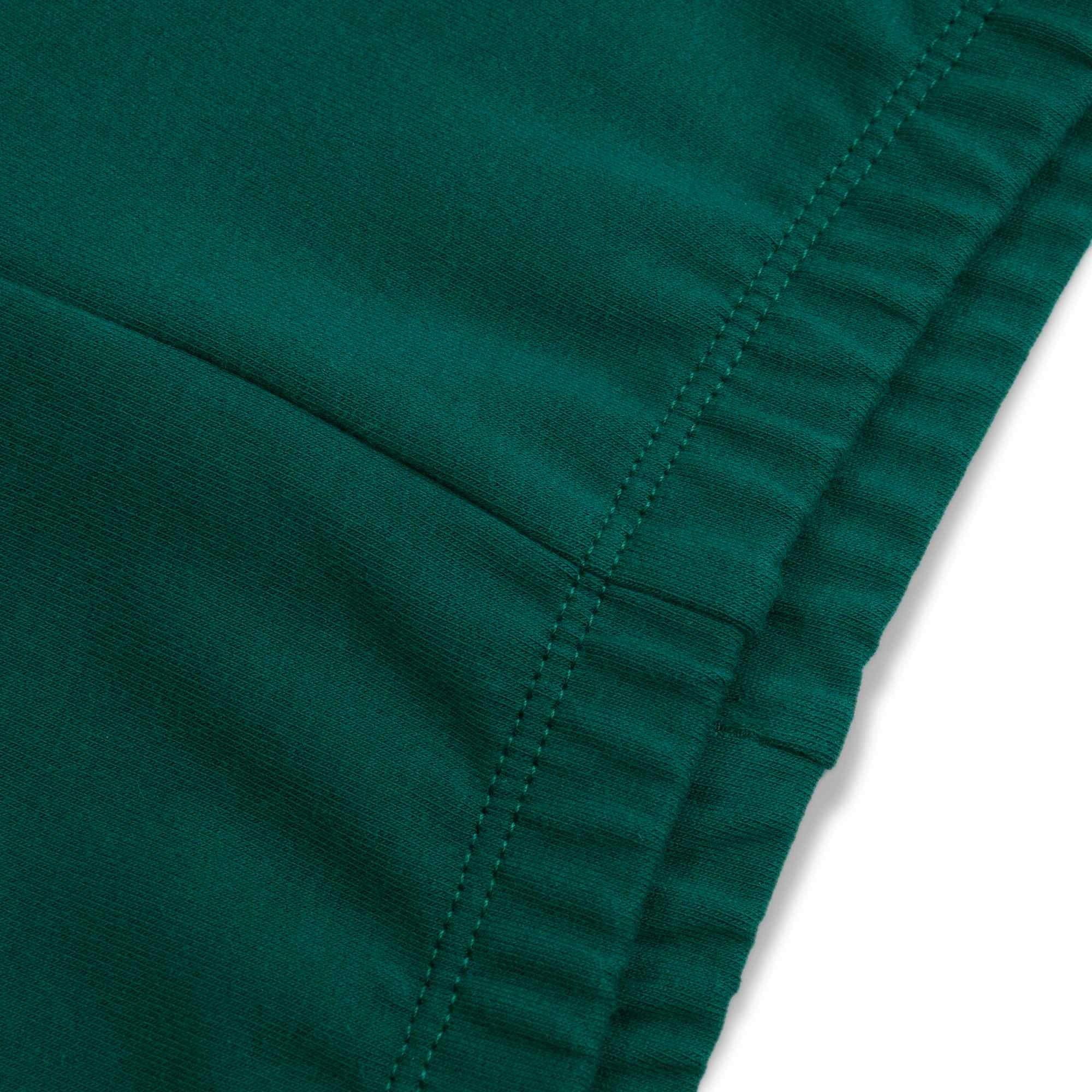 Bottle-green fleece-lined leggings