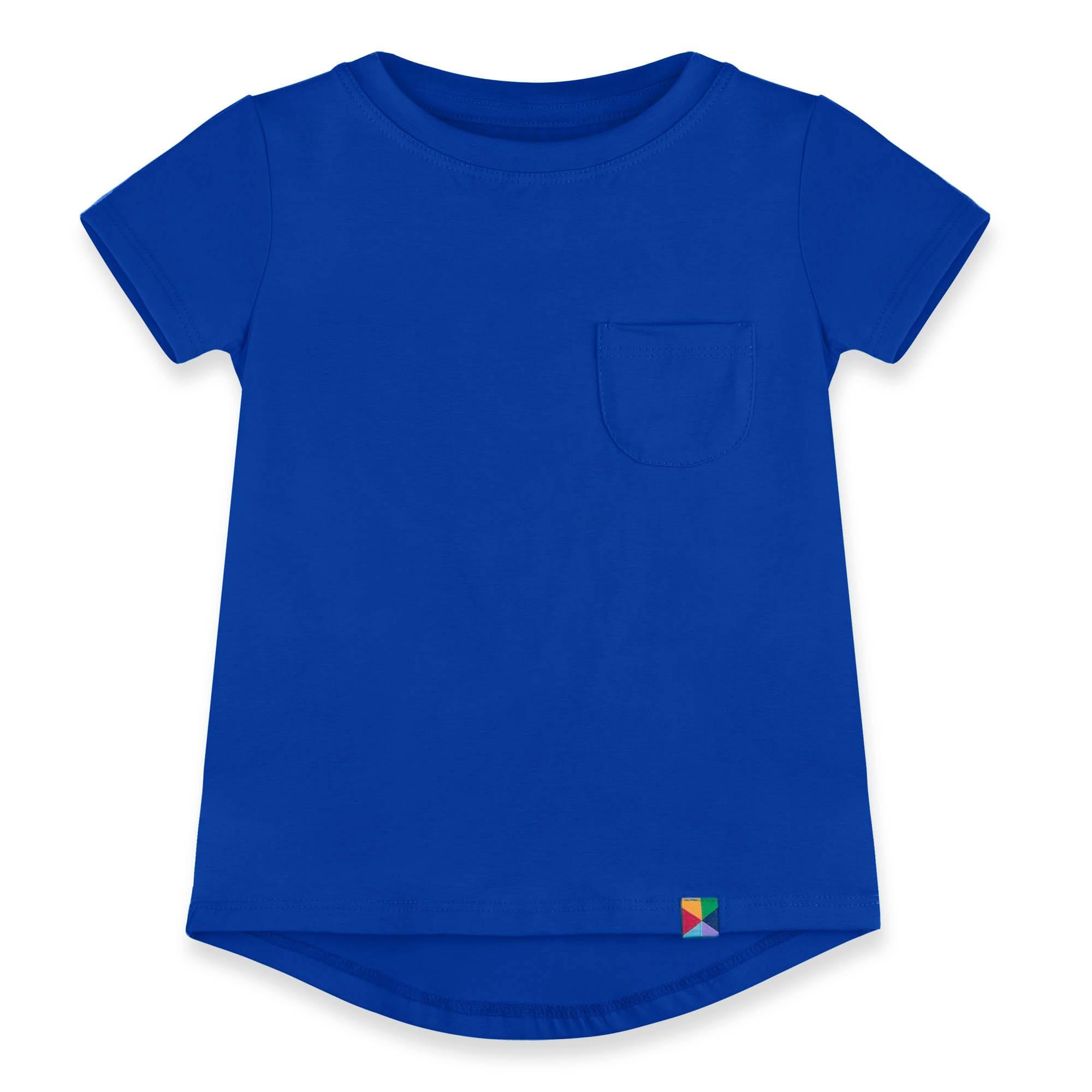 Blue T-shirt with a pocket Junior