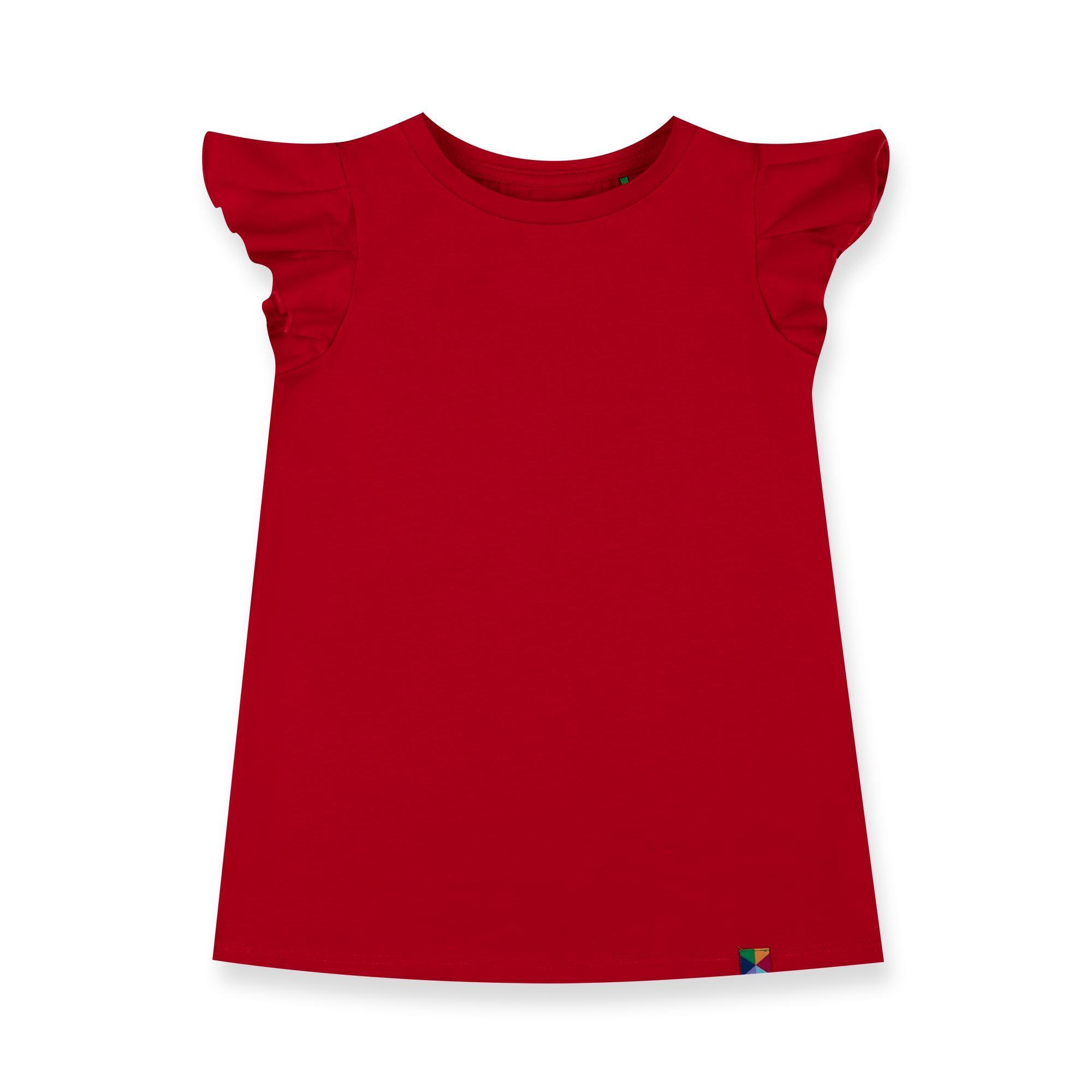 Red short butterfly sleeve tunic Baby