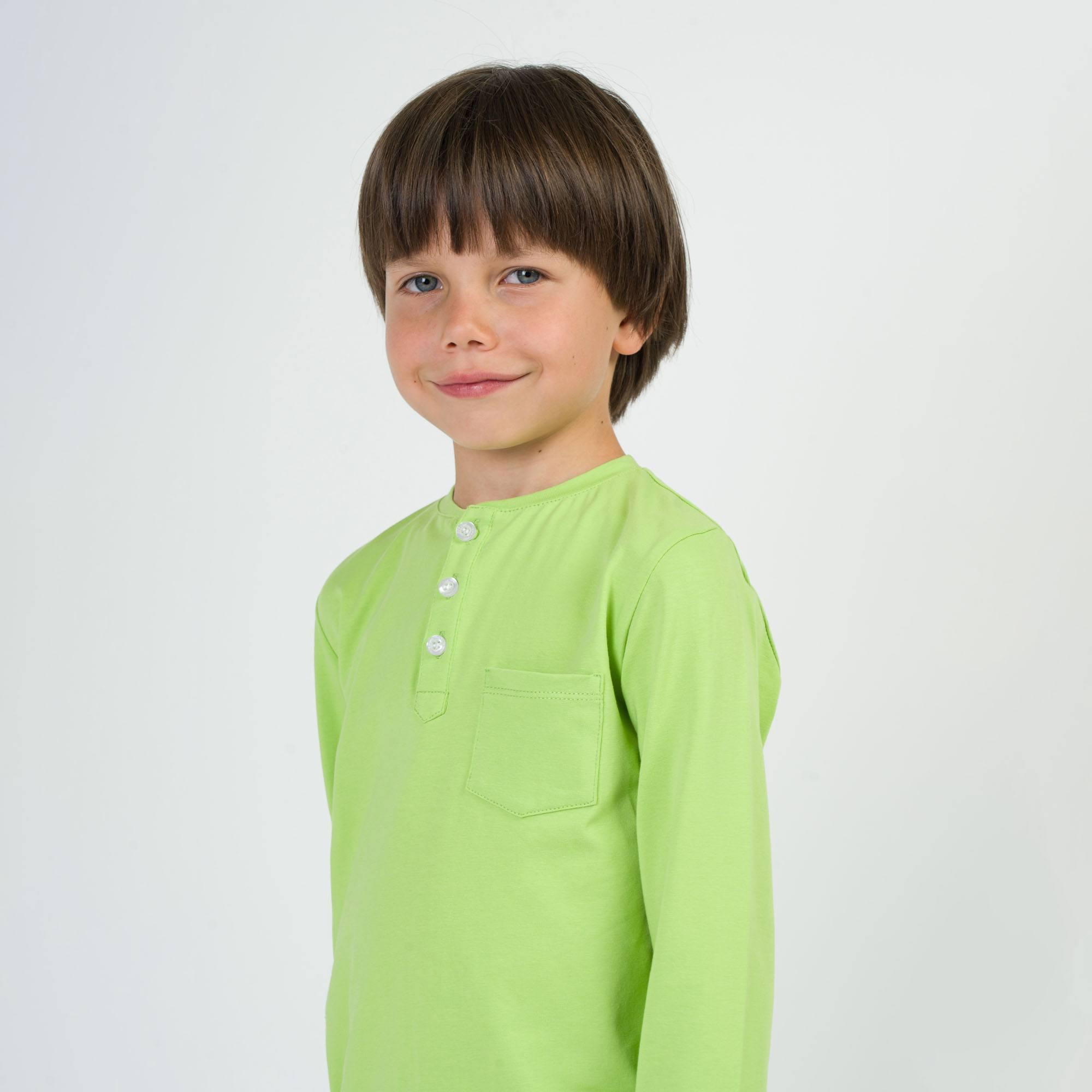 Lime green henley longsleeve shirt