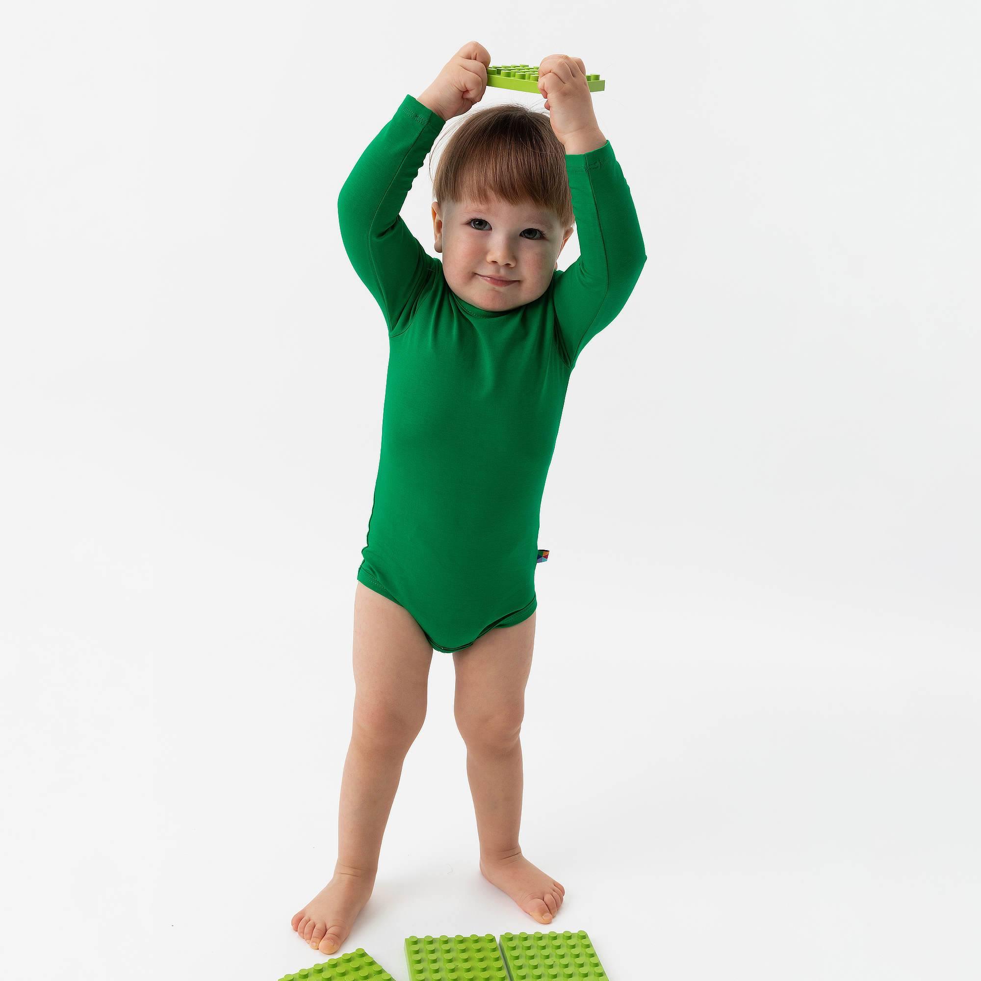 Green long sleeve bodysuit