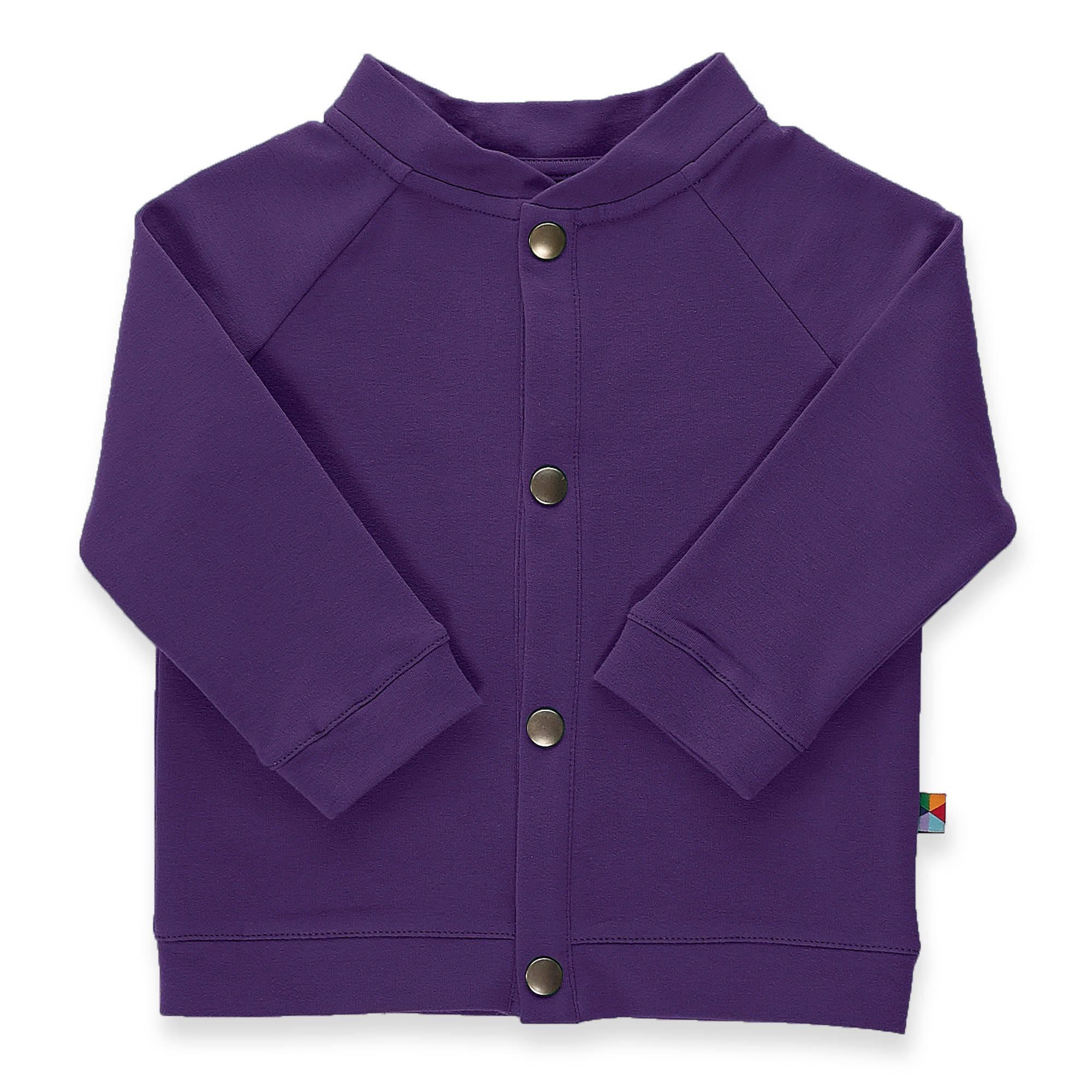 Violet button-up bomber jacket Baby