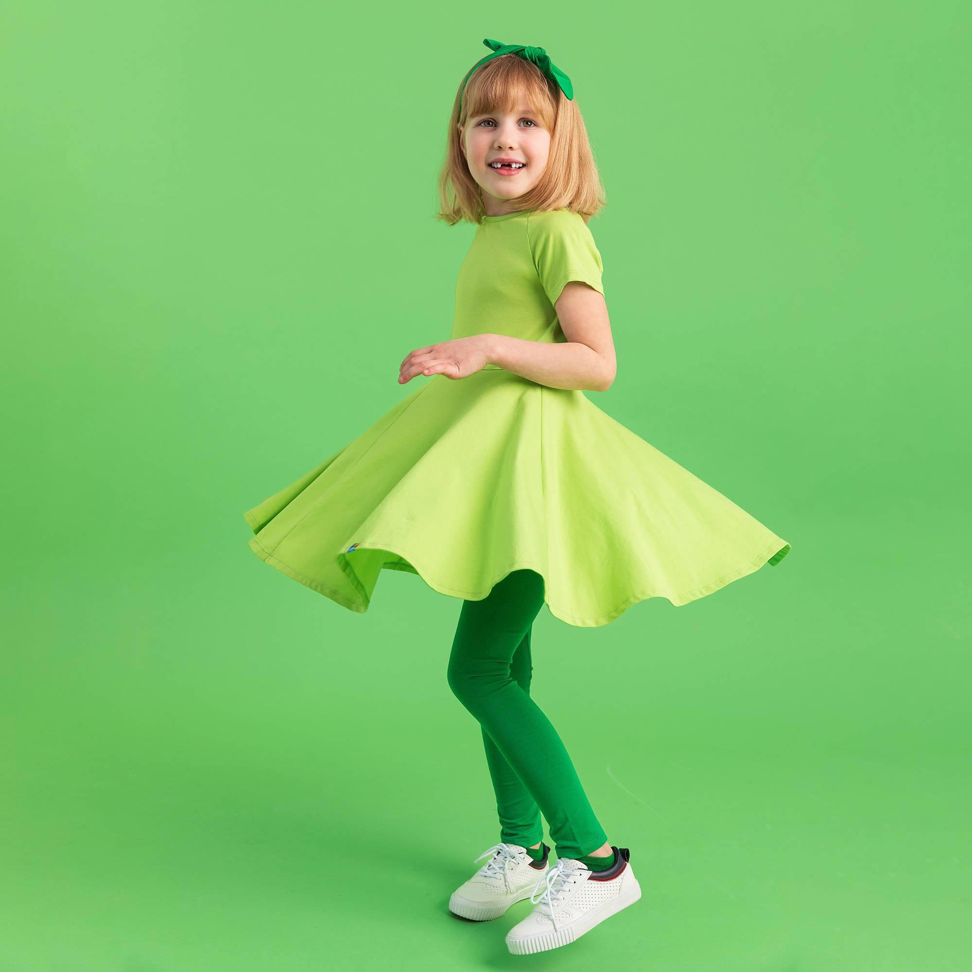 Lime green short sleeve dress