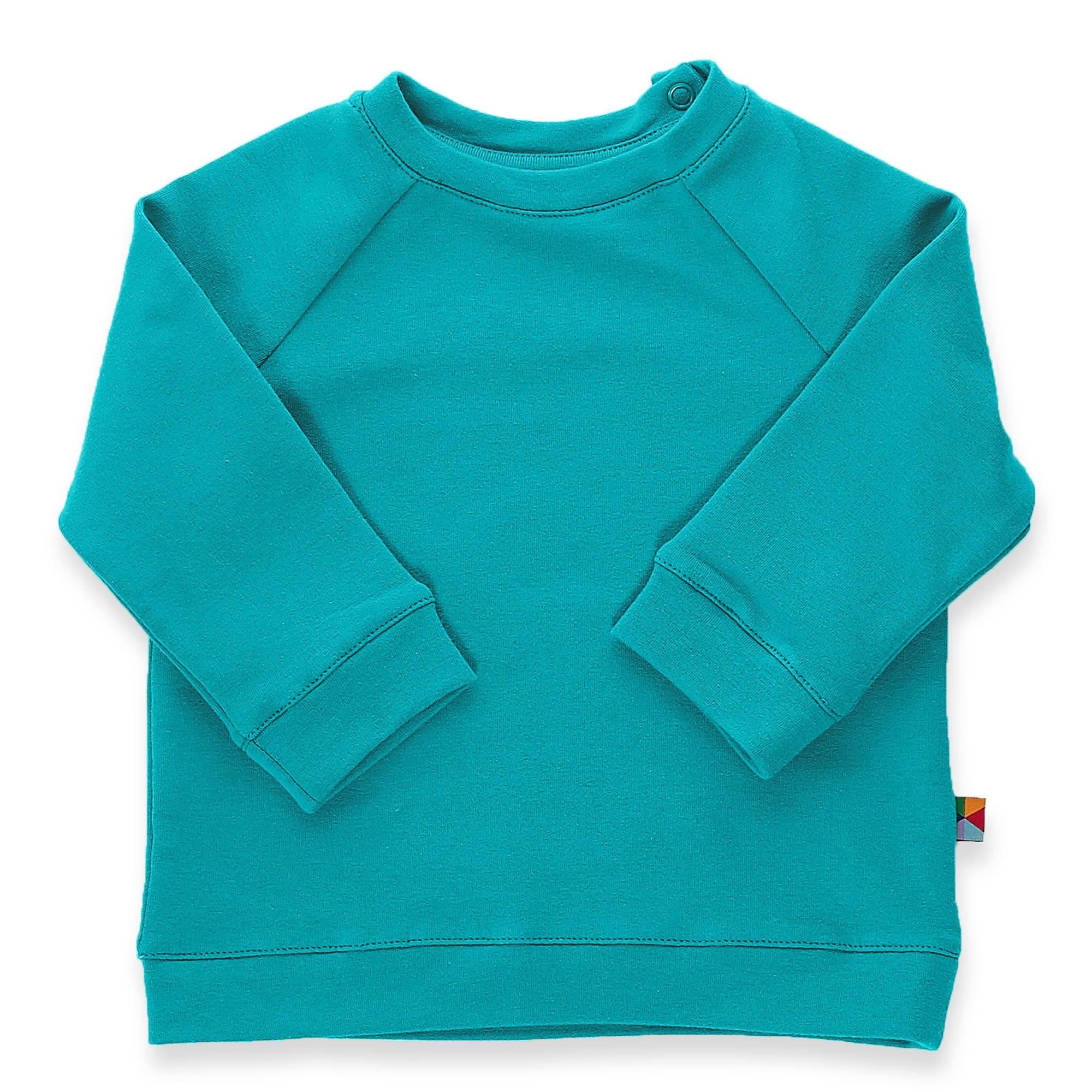 Turquoise pullover sweatshirt Baby