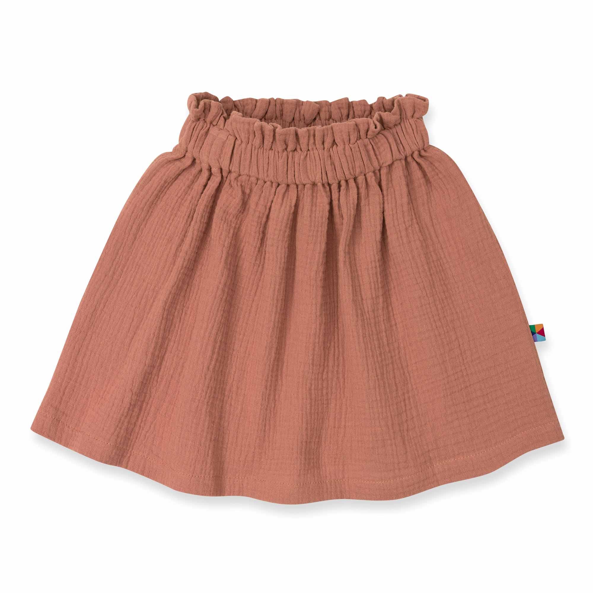 Caramel muslin skirt