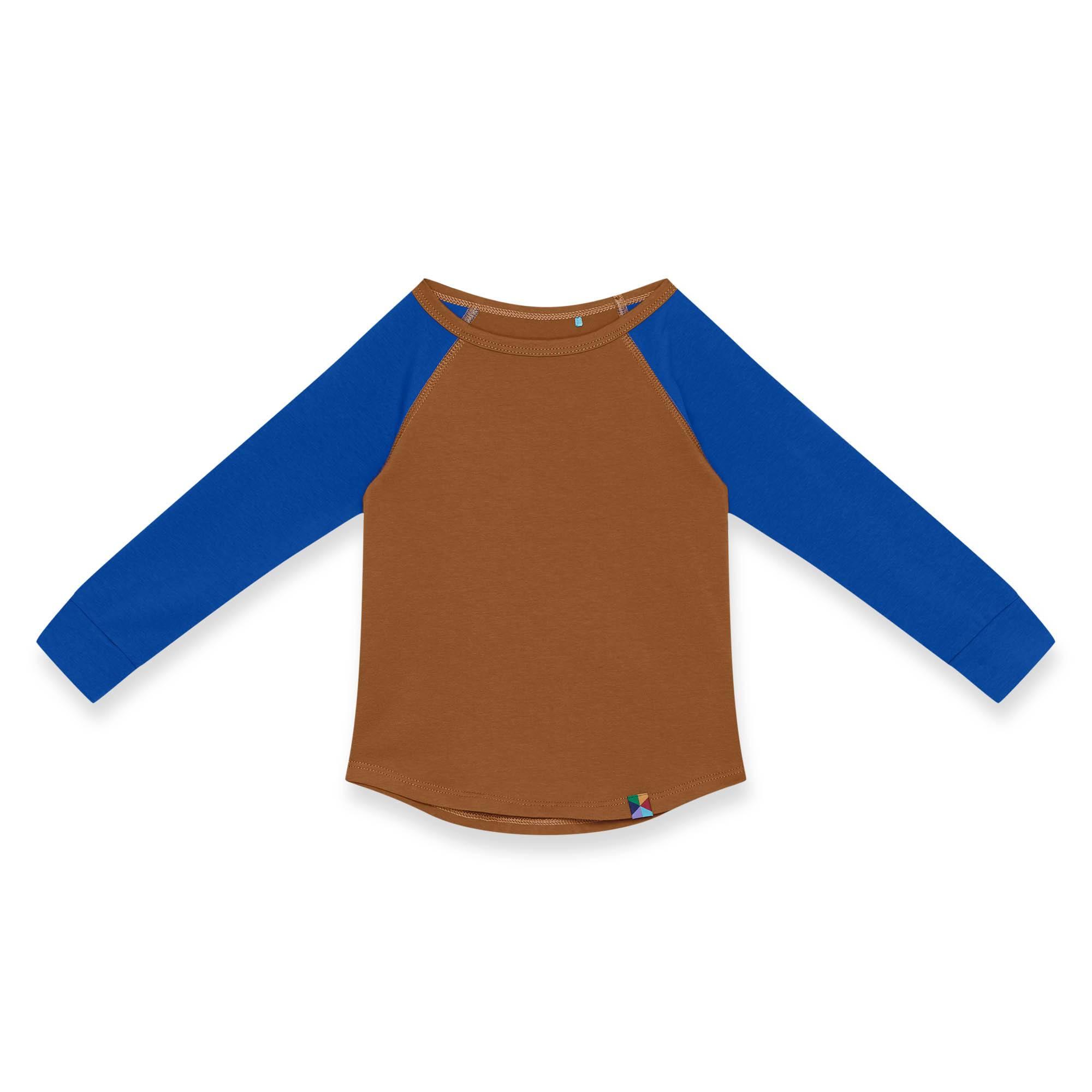 Caramel - blue baseball longsleeve shirt