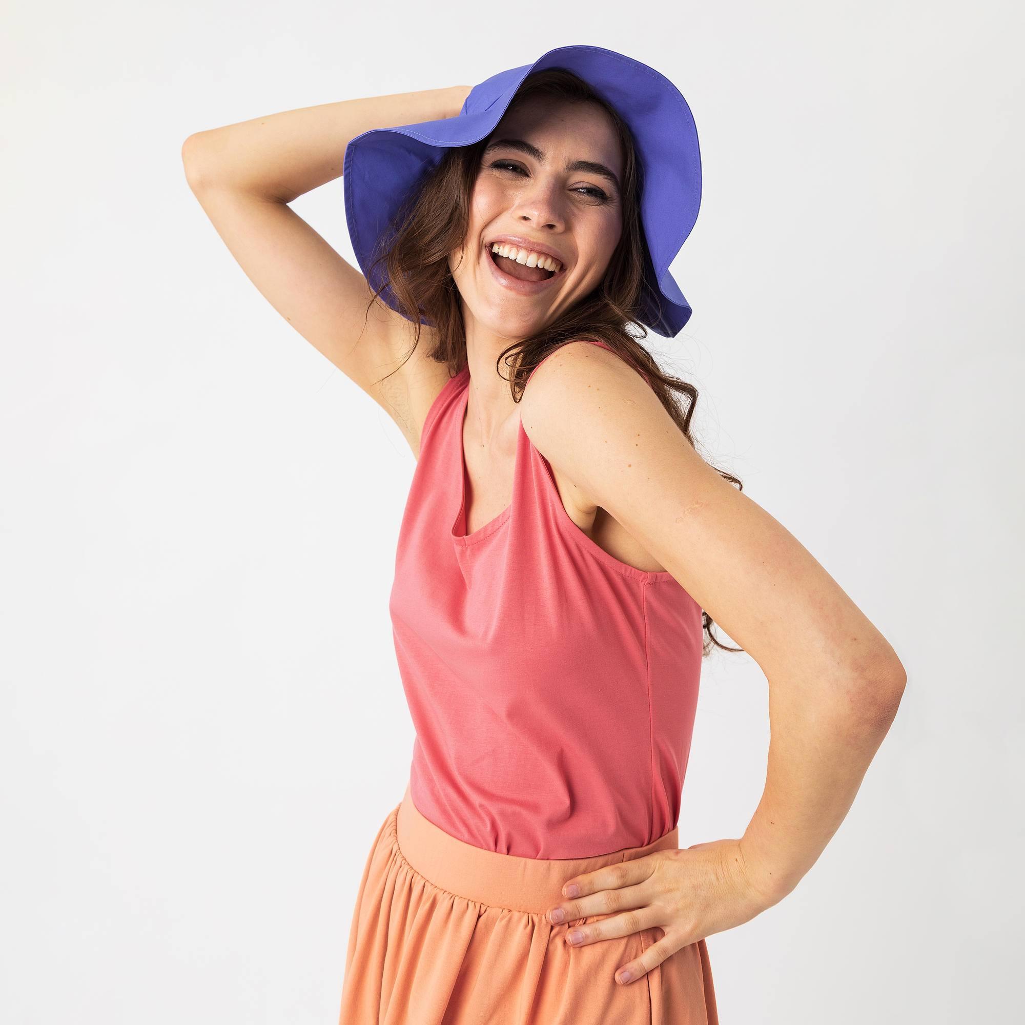 Very peri wide brim hat Women