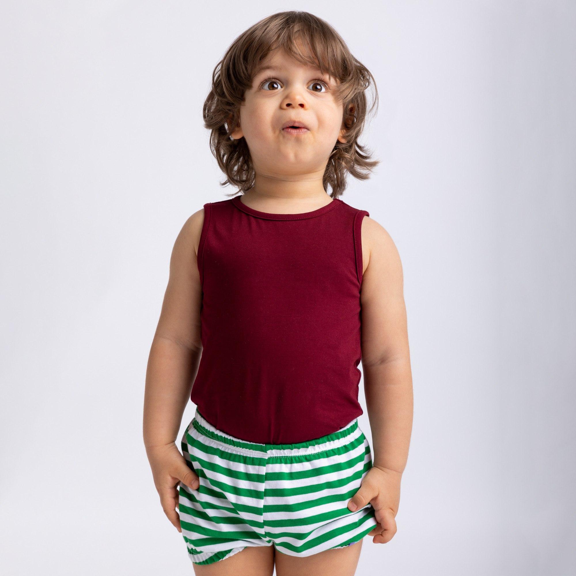 Green stripes bloomers